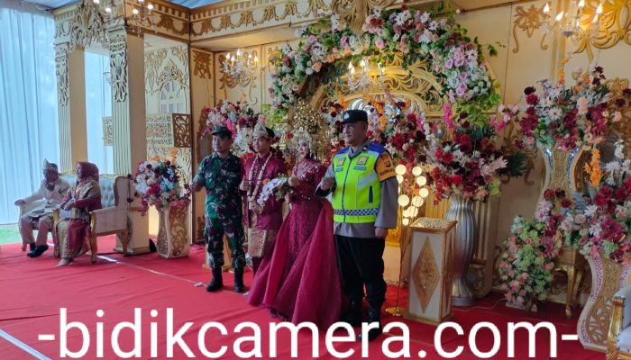 Sinergitas Polri-TNI di kecamatan Sekayu,hadiri acara hajatan warga pastikan tidak ada pelanggaran hukum