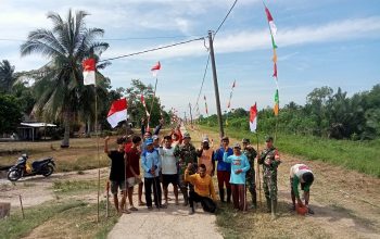 Pemdes Mulya Jaya Persiapkan Perlombaan Kampung Pancasila