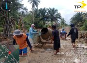 Pemdes Mulya Jaya Laksanakan Kegiatan Pembangunan Jalan Cor Beton